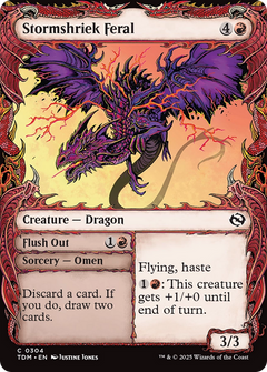 Stormshriek Feral (Showcase) (304) [Tarkir: Dragonstorm] - Deck Out Gaming