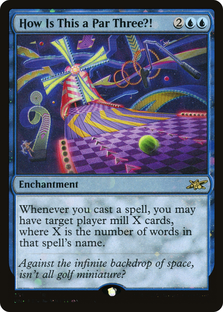 How Is This a Par Three?! (Galaxy Foil) (335) [Unfinity] foil - Deck Out Gaming