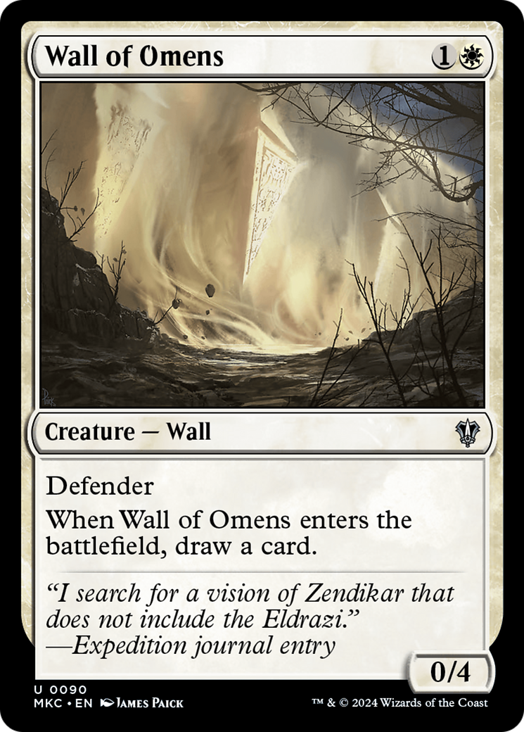 Wall of Omens (90) [Murders at Karlov Manor Commander] - Deck Out Gaming