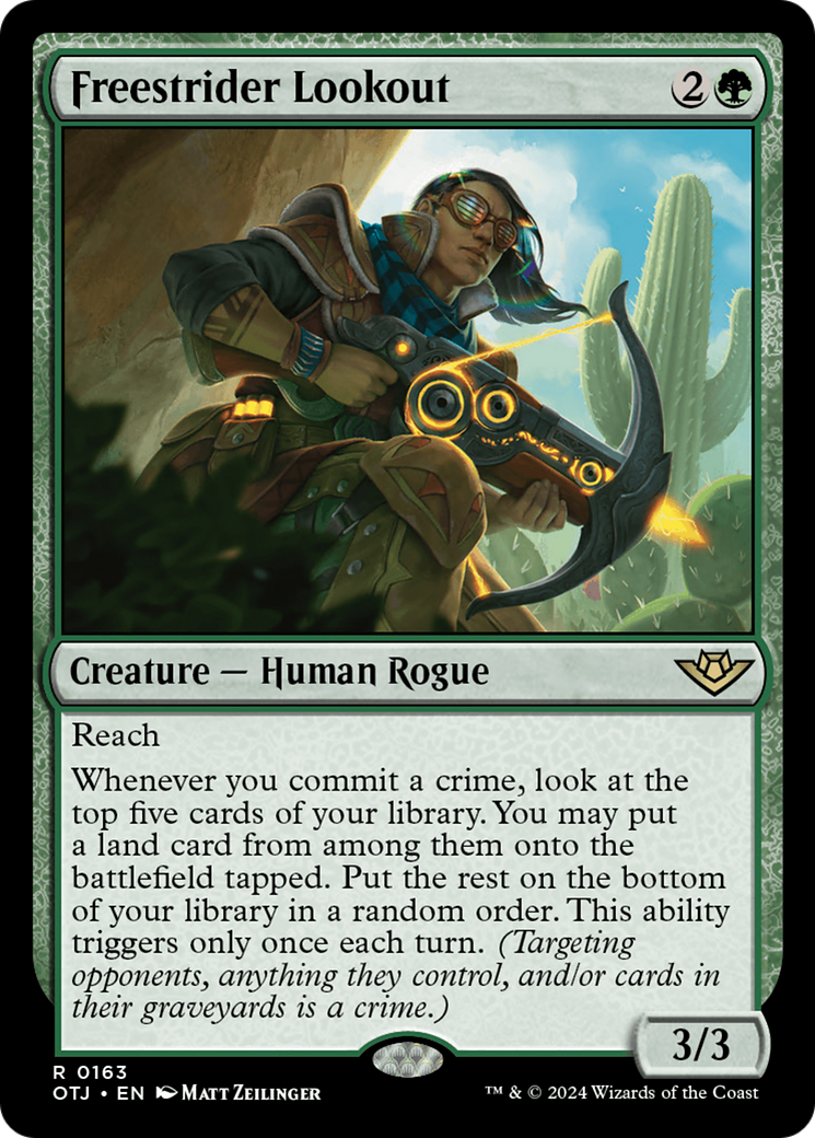 Freestrider Lookout (163) [Outlaws of Thunder Junction] foil - Deck Out Gaming