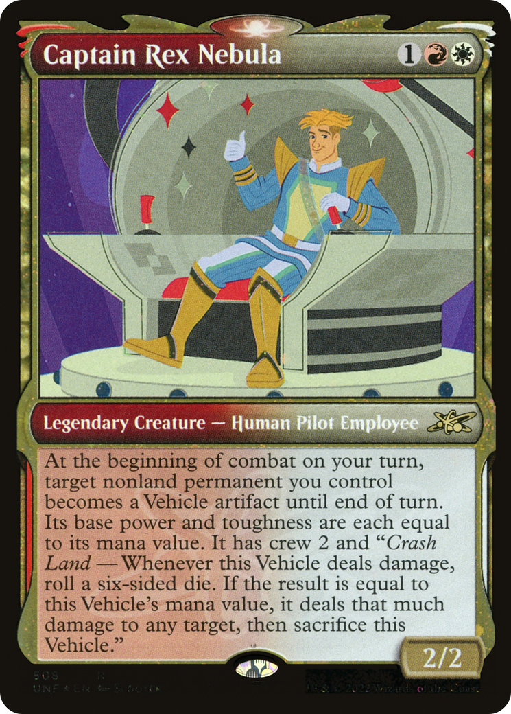 Captain Rex Nebula (Showcase) (Galaxy Foil) (508) [Unfinity] foil - Deck Out Gaming