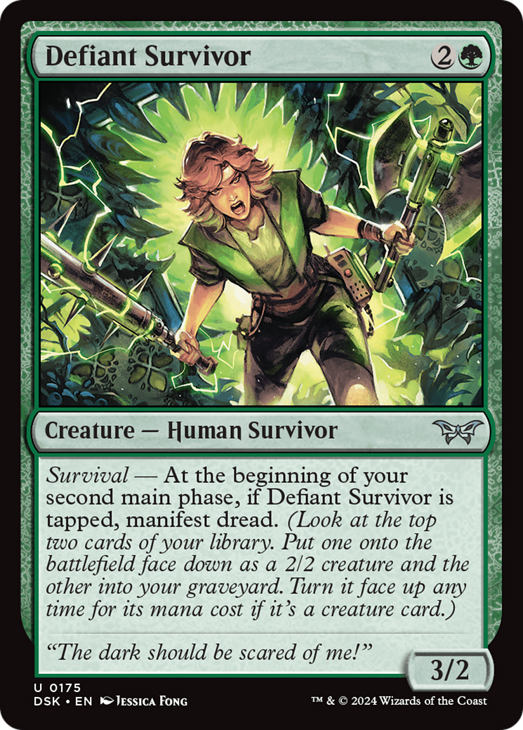 Defiant Survivor (175) [Duskmourn: House of Horror] - Deck Out Gaming