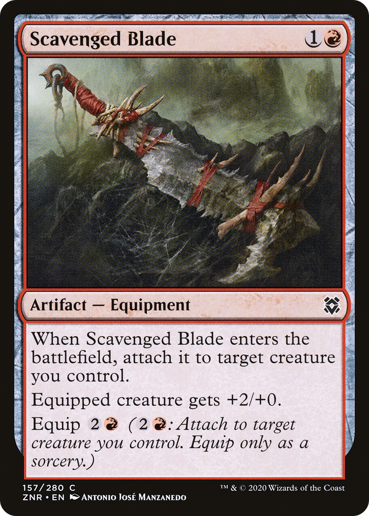 Scavenged Blade (157) [Zendikar Rising] - Deck Out Gaming