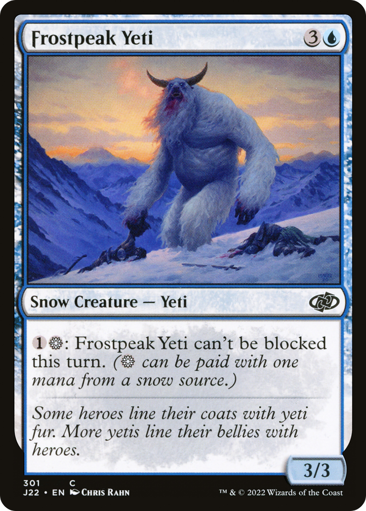 Frostpeak Yeti (301) [Jumpstart 2022] - Deck Out Gaming