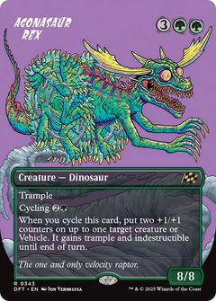 Agonasaur Rex (Borderless) (343) [Aetherdrift] foil - Deck Out Gaming