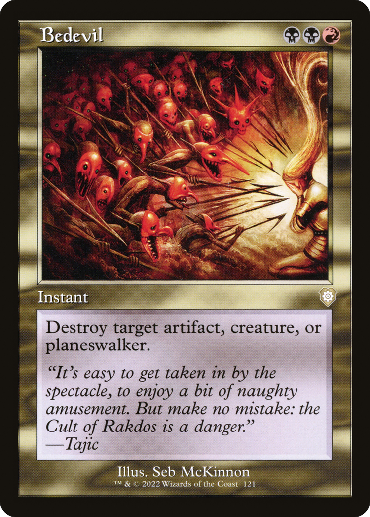Bedevil (Retro Frame) (121) [Commander: The Brothers' War] - Deck Out Gaming