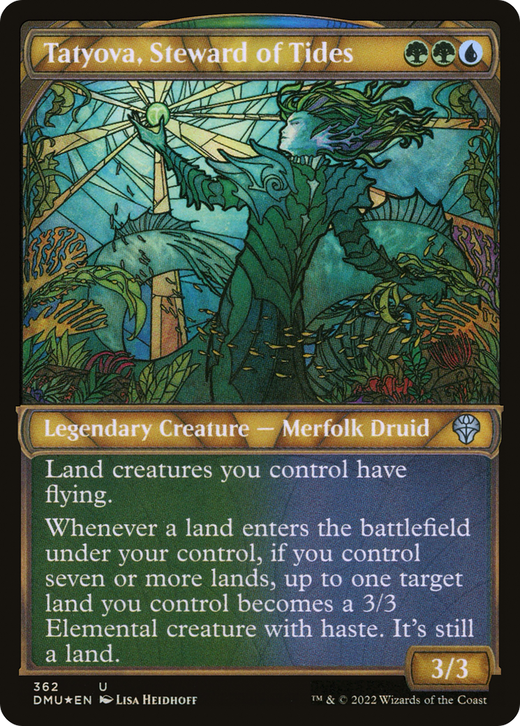 Tatyova, Steward of Tides (Textured Foil) (362) [Dominaria United] foil - Deck Out Gaming