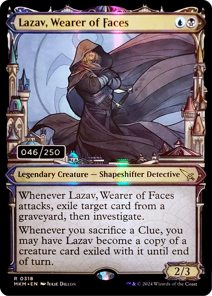 Lazav, Wearer of Faces (Serial Numbered) (318) [Murders at Karlov Manor] foil - Deck Out Gaming