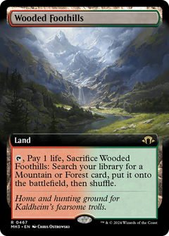 Wooded Foothills (Extended Art) (467) [Modern Horizons 3] foil - Deck Out Gaming