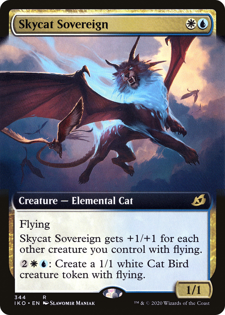 Skycat Sovereign (Extended Art) (344) [Ikoria: Lair of Behemoths] foil - Deck Out Gaming