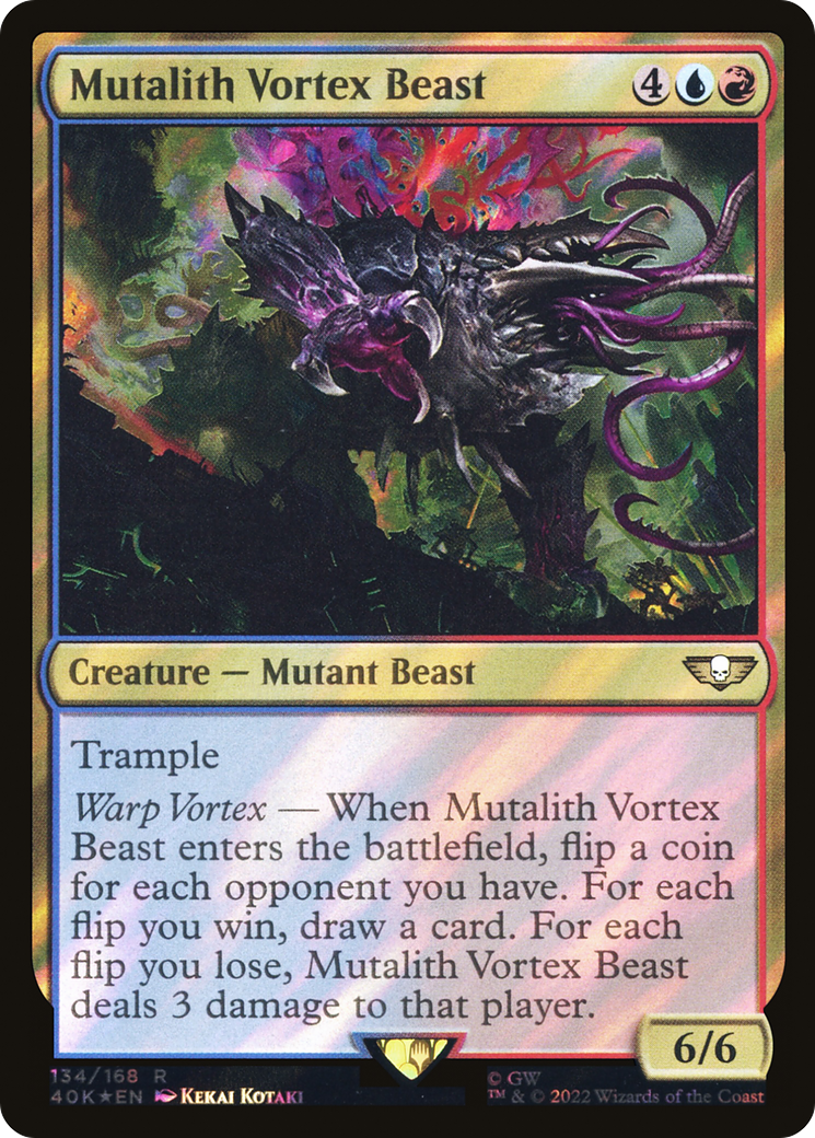 Mutalith Vortex Beast (Surge Foil) (134) [Warhammer 40,000 Commander] foil - Deck Out Gaming