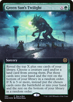 Green Sun's Twilight (Extended Art) (284) [Phyrexia: All Will Be One] foil - Deck Out Gaming