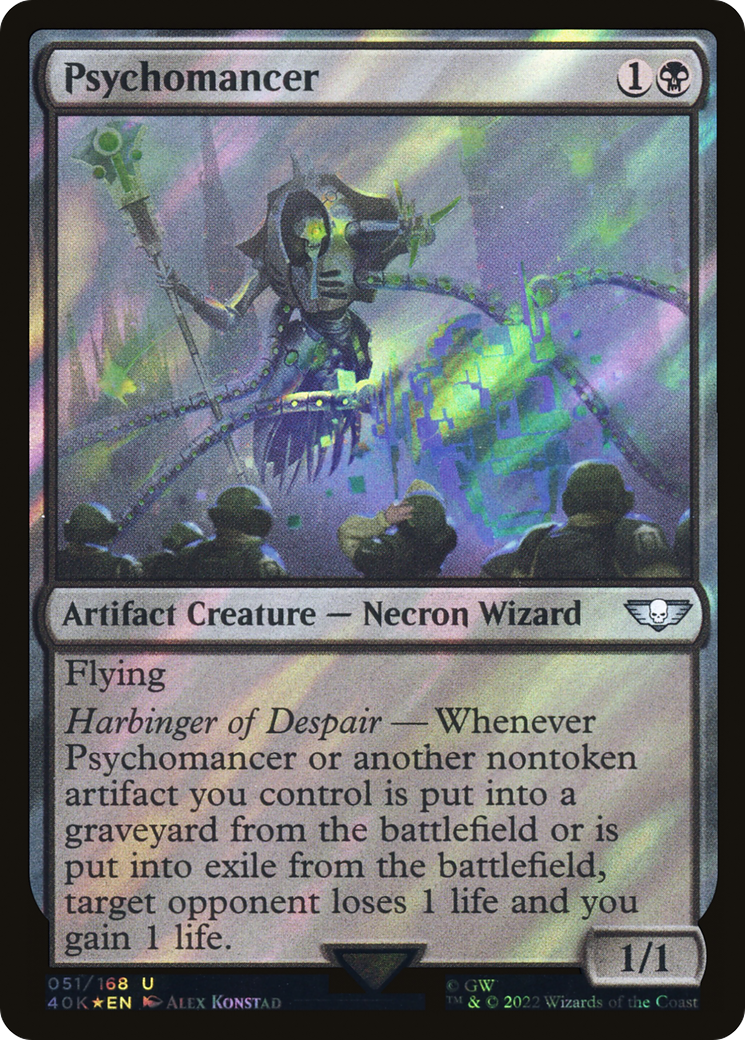 Psychomancer (Surge Foil) (51) [Warhammer 40,000 Commander] foil - Deck Out Gaming