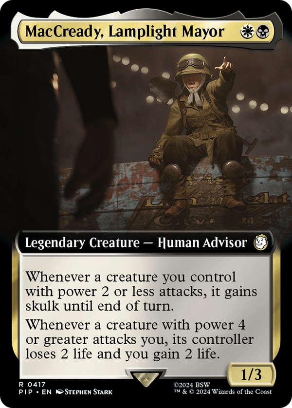 MacCready, Lamplight Mayor (Extended Art) (417) [Fallout] foil - Deck Out Gaming