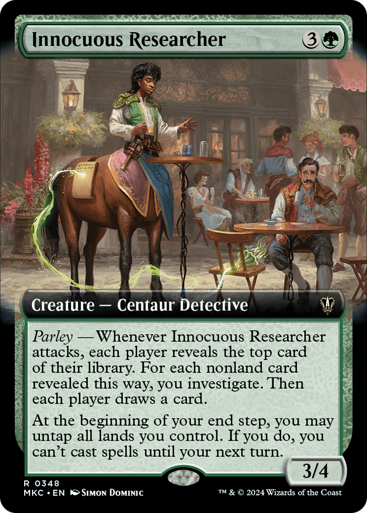 Innocuous Researcher (Extended Art) (348) [Murders at Karlov Manor Commander] - Deck Out Gaming