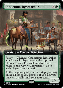 Innocuous Researcher (Extended Art) (348) [Murders at Karlov Manor Commander] - Deck Out Gaming