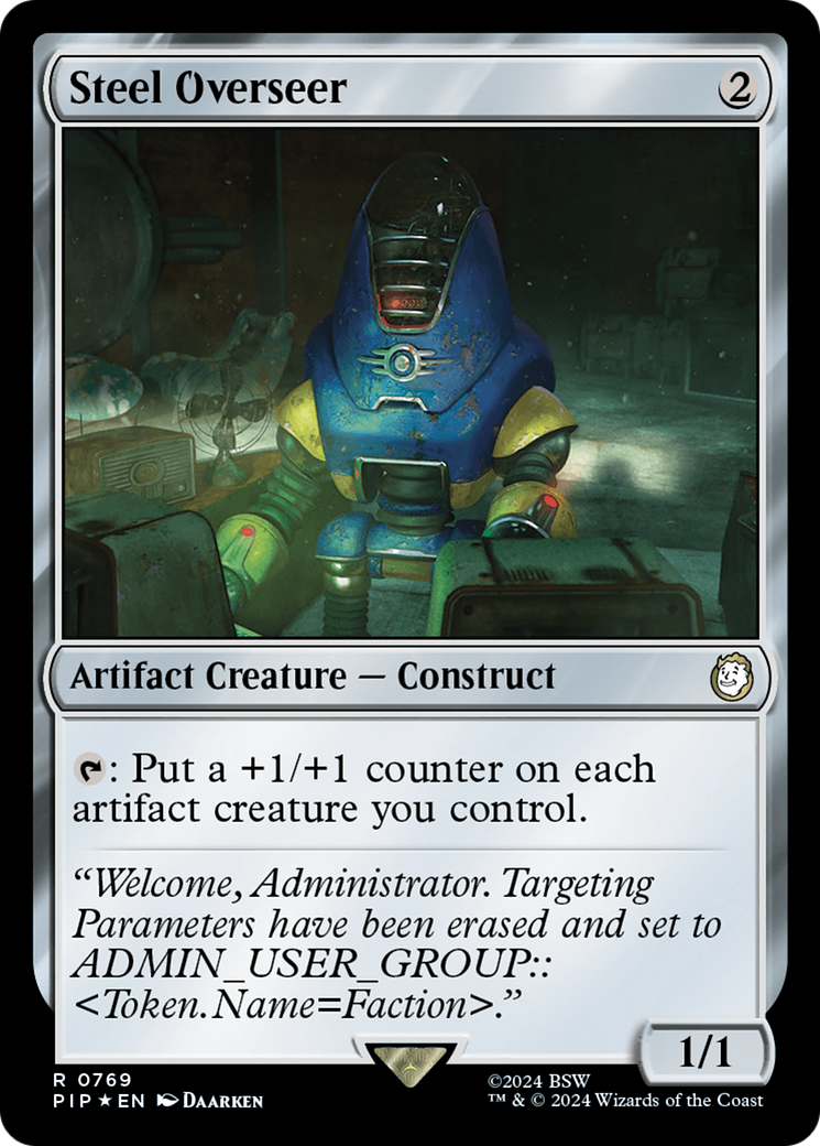 Steel Overseer (Surge Foil) (769) [Fallout] foil - Deck Out Gaming