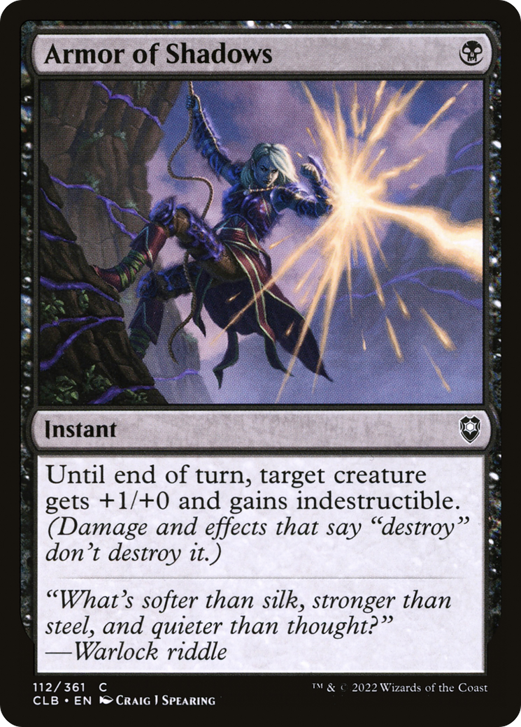 Armor of Shadows (112) [Commander Legends: Battle for Baldur's Gate] foil - Deck Out Gaming