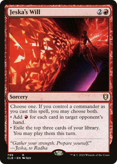 Jeska's Will (799) [Commander Legends: Battle for Baldur's Gate] - Deck Out Gaming