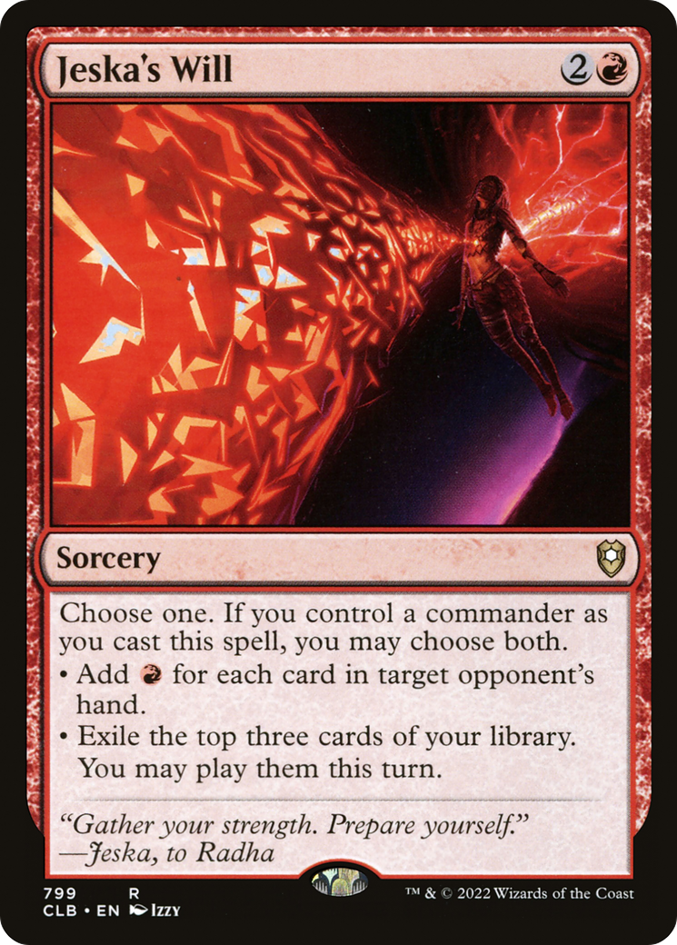 Jeska's Will (799) [Commander Legends: Battle for Baldur's Gate] - Deck Out Gaming