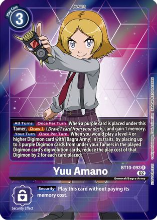 Yuu Amano (Box Topper) (BT10-093) [Xros Encounter] Foil - Deck Out Gaming