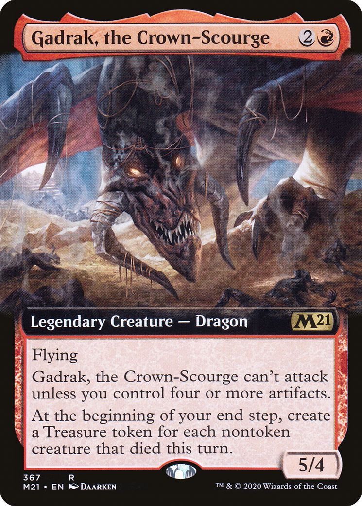 Gadrak, the Crown-Scourge (Extended Art) (367) [Core Set 2021] - Deck Out Gaming