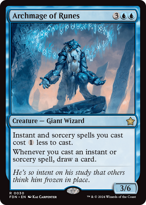Archmage of Runes (30) [Foundations] foil - Deck Out Gaming