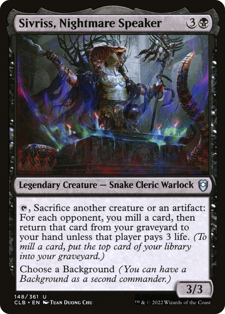 Sivriss, Nightmare Speaker (148) [Commander Legends: Battle for Baldur's Gate] - Deck Out Gaming
