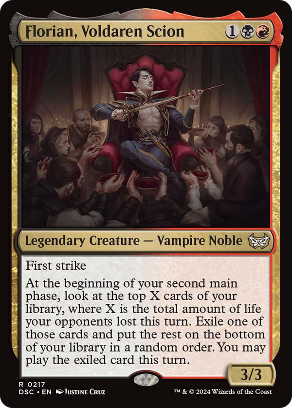 Florian, Voldaren Scion (217) [Duskmourn: House of Horror Commander] - Deck Out Gaming