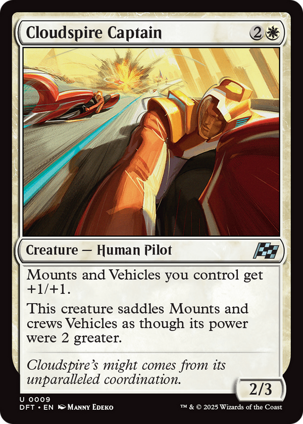 Cloudspire Captain (9) [Aetherdrift] foil - Deck Out Gaming