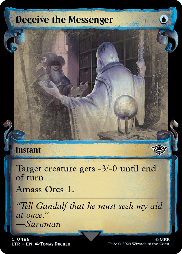 Deceive the Messenger (Showcase Scrolls) (498) [The Lord of the Rings: Tales of Middle-earth] foil - Deck Out Gaming