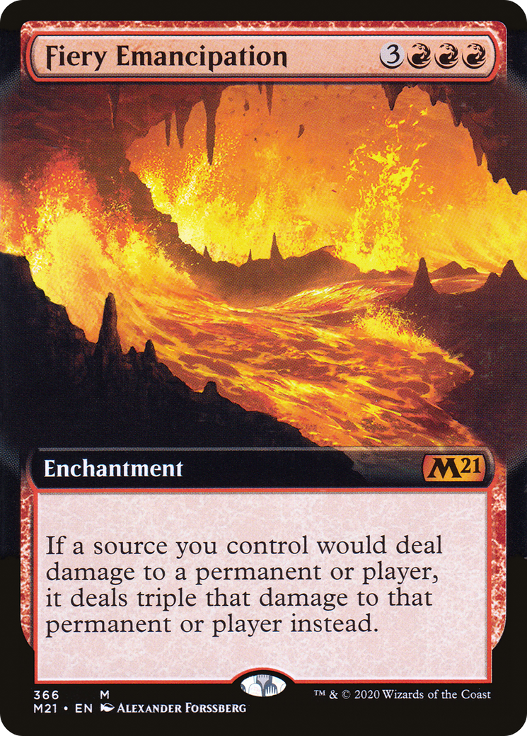 Fiery Emancipation (Extended Art) (366) [Core Set 2021] - Deck Out Gaming
