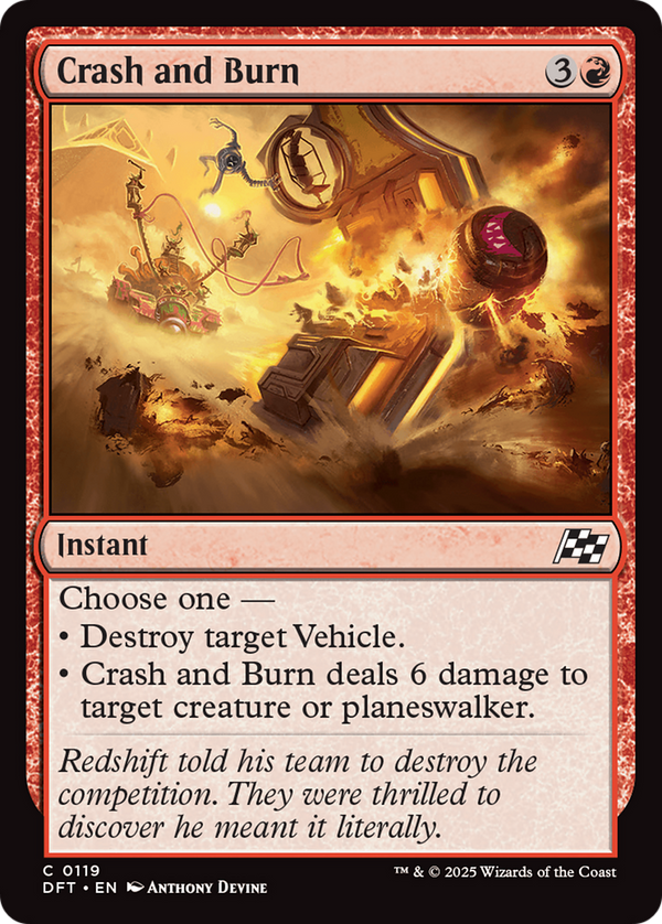 Crash and Burn (119) [Aetherdrift] - Deck Out Gaming
