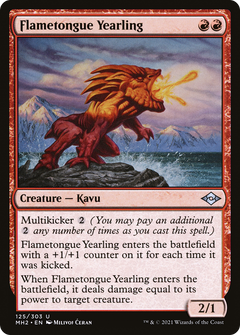 Flametongue Yearling (125) [Modern Horizons 2] foil - Deck Out Gaming