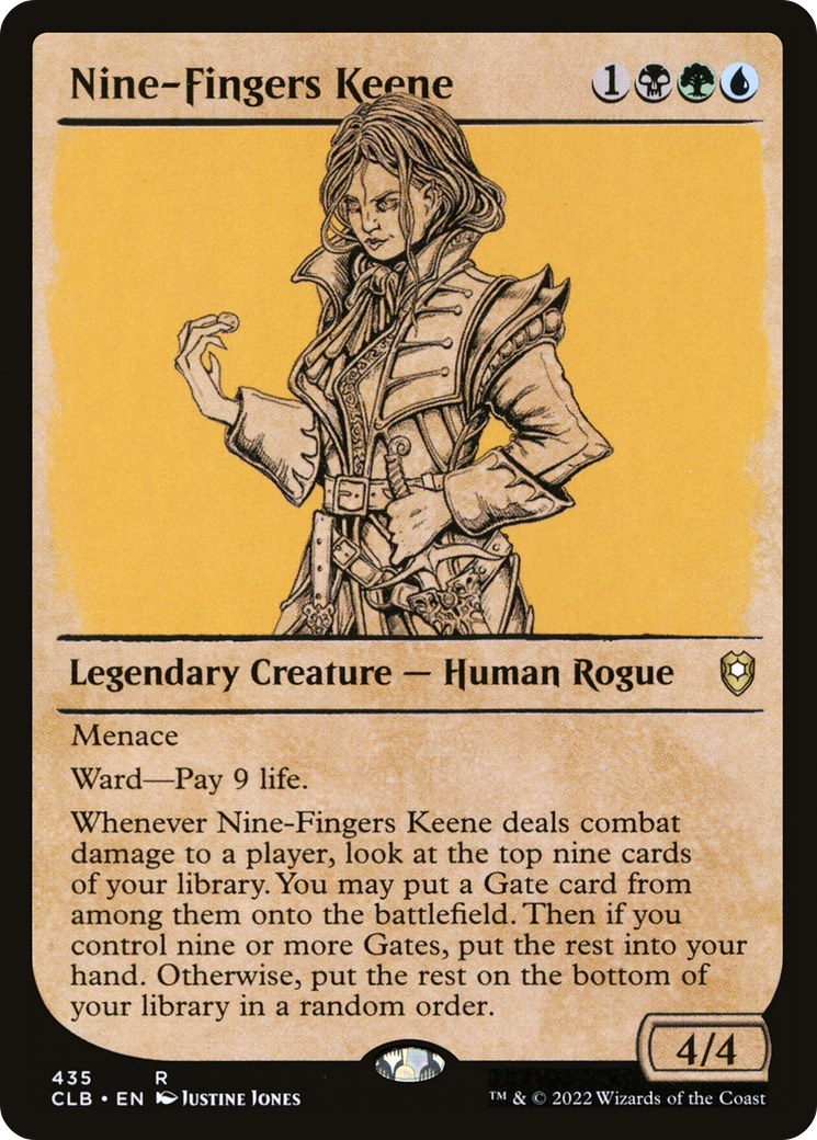 Nine-Fingers Keene (Showcase) (435) [Commander Legends: Battle for Baldur's Gate] foil - Deck Out Gaming