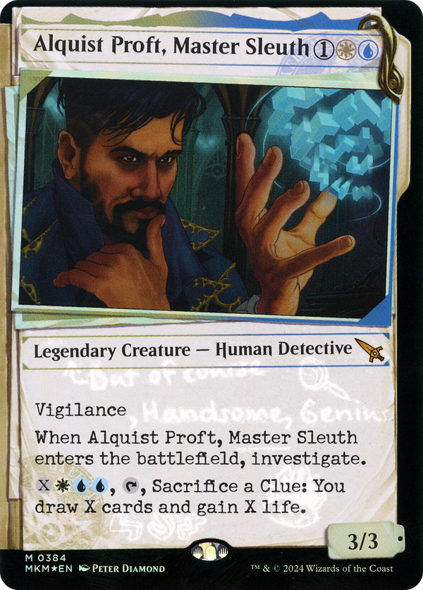 Alquist Proft, Master Sleuth (Showcase) (Invisible Ink) (384) [Murders at Karlov Manor] foil - Deck Out Gaming