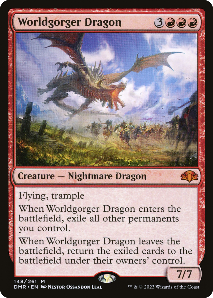 Worldgorger Dragon (148) [Dominaria Remastered] foil - Deck Out Gaming