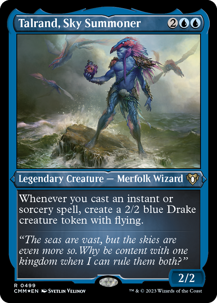 Talrand, Sky Summoner (499) [Commander Masters] etched - Deck Out Gaming