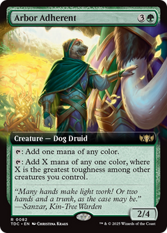 Arbor Adherent (Extended Art) (82) [Commander: Tarkir: Dragonstorm] - Deck Out Gaming