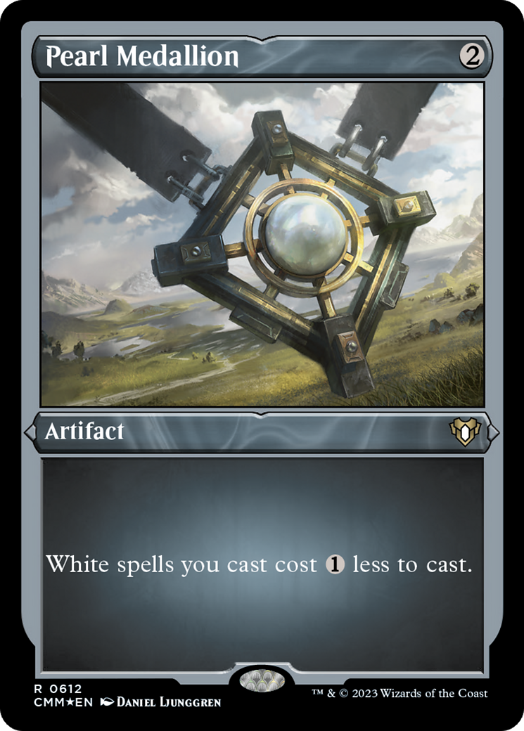 Pearl Medallion (612) [Commander Masters] etched - Deck Out Gaming