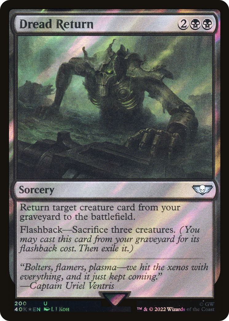 Dread Return (Surge Foil) (200) [Warhammer 40,000 Commander] foil - Deck Out Gaming