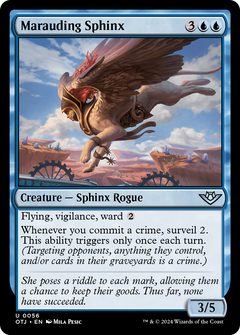 Marauding Sphinx (56) [Outlaws of Thunder Junction] - Deck Out Gaming