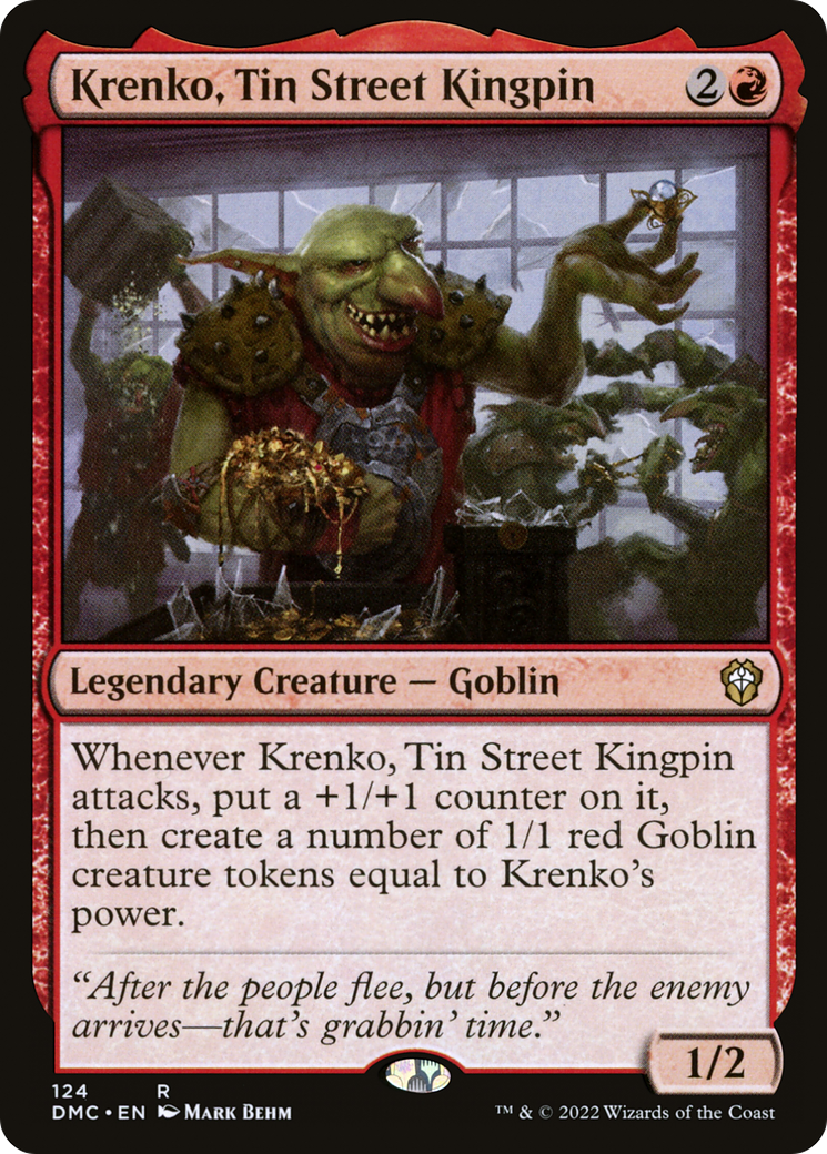 Krenko, Tin Street Kingpin (124) [Commander: Dominaria United] - Deck Out Gaming