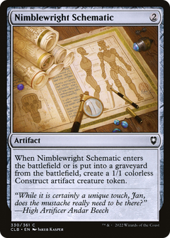 Nimblewright Schematic (330) [Commander Legends: Battle for Baldur's Gate] foil - Deck Out Gaming