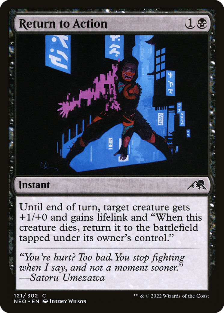 Return to Action (121) [Kamigawa: Neon Dynasty] - Deck Out Gaming