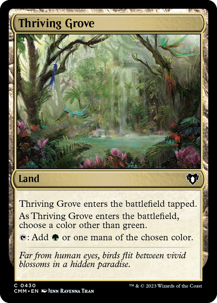 Thriving Grove (430) [Commander Masters] foil - Deck Out Gaming