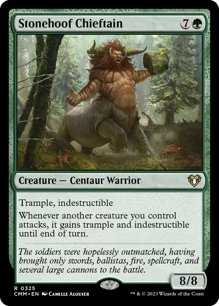 Stonehoof Chieftain (325) [Commander Masters] foil - Deck Out Gaming