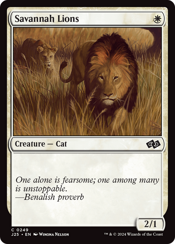 Savannah Lions (249) [Foundations Jumpstart] - Deck Out Gaming