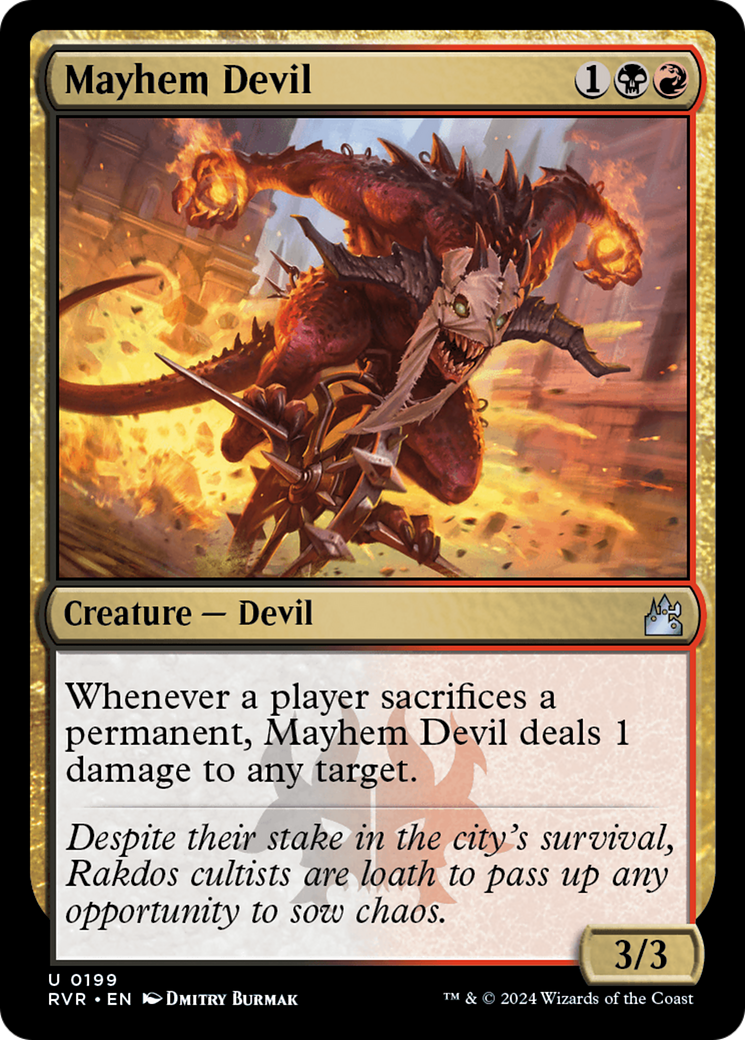 Mayhem Devil (199) [Ravnica Remastered] foil - Deck Out Gaming