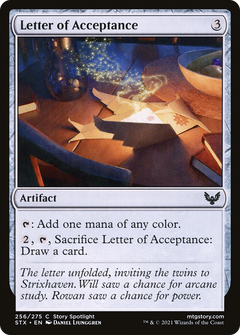 Letter of Acceptance (256) [Strixhaven: School of Mages] foil - Deck Out Gaming